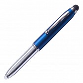 Długopis – latarka LED Pen Light, niebieski/srebrny  (R35650.04)