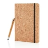 Korkowy notatnik A5, długopis, touch pen (P773.779)