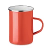 Metalowy emaliowany kubek - SILVER (MO6775-05)
