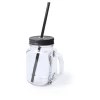 Słoik do picia 500 ml ze słomką (V8983-03)