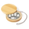 Kabel do ładowania i synchronizacji ze słomy pszenicznej, 3 adaptery w komplecie, bambusowe etui (V1361-00)