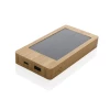 Bambusowy power bank 8000 mAh, ładowarka słoneczna (P322.399)