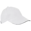 Czapka bawełniana z daszkiem 6 paneli - biały - (GM-50466-06)