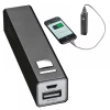Power bank metalowy 2200 mAh - czarny - (GM-43029-03)