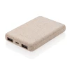 Power bank 5000 mAh ze słomy pszenicznej (P322.139)