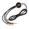 Długi kabel 4w1 z podświetlanym logo w drewnianej obudowie - beżowy - (GM-EG0591-13)