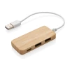 Bambusowy hub USB 2.0 z USB typu C (P308.739)