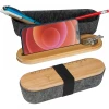 Organizer na biurko / piórnik - ciemnoszary - (GM-23859-77)