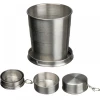 Składany stalowy kubek 250 ml - szary - (GM-83992-07)