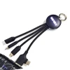 Kabel z podświetlanym logo 4w1, RXD-368 - czarny - (GM-EG0599-03)