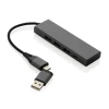 Hub USB 2.0 z USB C, aluminium z recyklingu (P308.682)