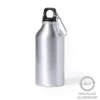 Butelka sportowa 400 ml z aluminium z recyklingu, z karabińczykiem (V1065-32)