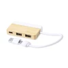 Bambusowy hub USB i USB typu C (V1132-00)