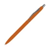Długopis metalowy, gumowany - pomarańczowy - (GM-10715-10)