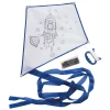 Latawiec do kolorowania z 4 kredkami - biały - (GM-50666-06)