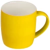 Kubek ceramiczny - gumowany 300 ml - żółty - (GM-80654-08)