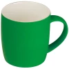 Kubek ceramiczny - gumowany 300 ml - zielony - (GM-80654-09)