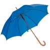 Parasol automatyczny z drewnianą rączką 105 cm - niebieski - (GM-45131-04)