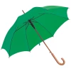 Parasol automatyczny z drewnianą rączką 105 cm - zielony - (GM-45131-09)