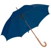 Parasol automatyczny z drewnianą rączką 105 cm - granatowy - (GM-45131-44)