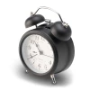 Zegar Retro, czarny (R22116.02)