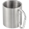 Metalowy kubek 185 ml z karabińczykiem (V0646-32)