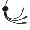 Długi kabel 3w1 z podświetlanym logo - czarny - (GM-EG0534-03)