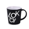 Kubek Berg 380ml czarny/biały (M547)
