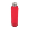 Kolorowa, szklana butelka Aqua Kuba 500 ml, czerwony (R08176.08)
