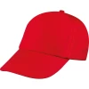 Czapka z daszkiem 5 paneli - czerwony - (GM-52466-05)