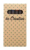 Craxon 6 Eco kredki świecowe 6szt / zestaw kredek - naturalny (AP716446)