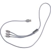 Długi kabel 3 w 1 - szary - (GM-32663-07)