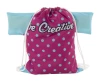 CreaDraw T Kids personalizowany worek ze sznurkami dla dzieci - biały (AP716552-01)