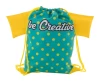 CreaDraw T Kids personalizowany worek ze sznurkami dla dzieci - żółty (AP716552-02)