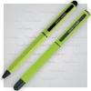 Zestaw piśmienniczy touch pen, soft touch CELEBRATION Pierre Cardin - jasnozielony (GE-B040100-7IP329)