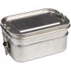 Dwupoziomowy Lunch Box Porto Alegre - szary (GE-2529-07)