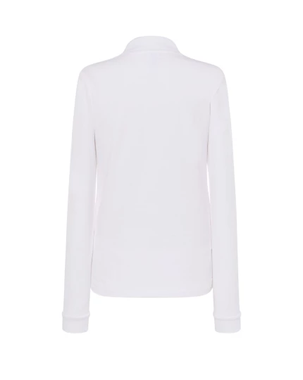 Koszulka polo damska z długim rękawem POPL 200 LS WH XL