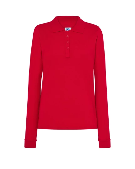 Koszulka polo damska z długim rękawem POPL 200 LS RD XL