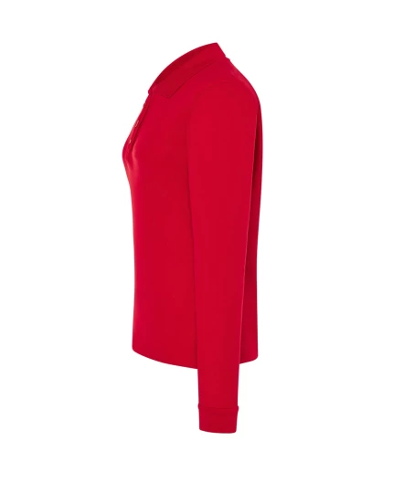 Koszulka polo damska z długim rękawem POPL 200 LS RD XL