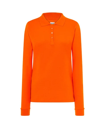 Koszulka polo damska z długim rękawem POPL 200 LS OR XXL