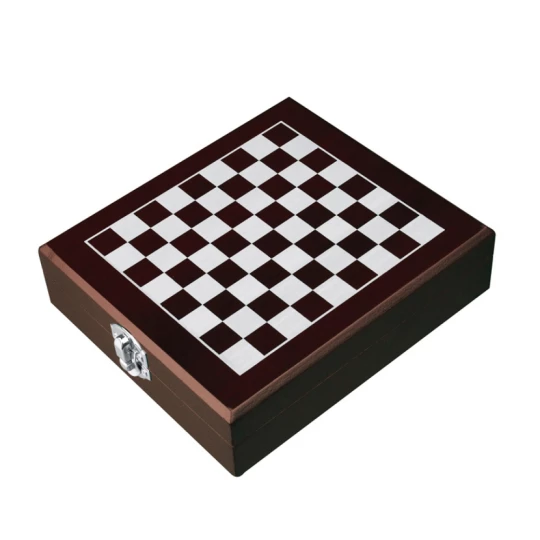 Drewniany zestaw do wina - brązowy - (GM-84037-01)