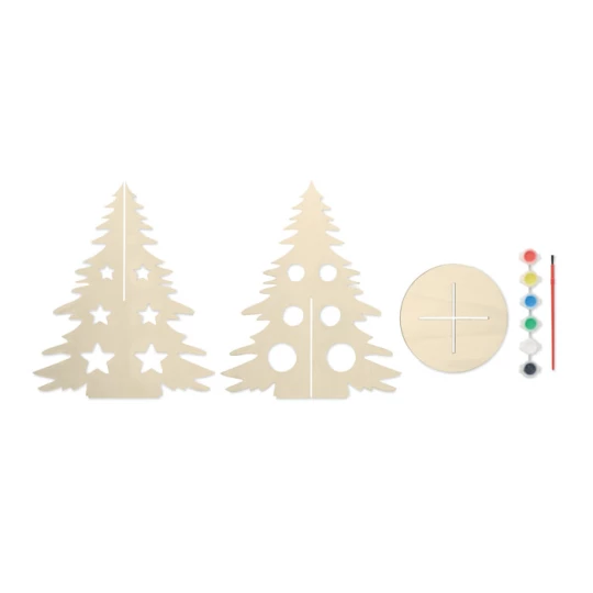 Drewniana choinka DIY - TREE AND PAINT (CX1493-40)