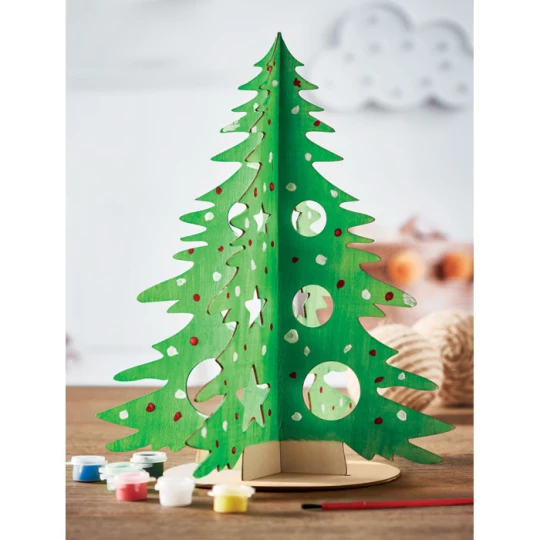 Drewniana choinka DIY - TREE AND PAINT (CX1493-40)