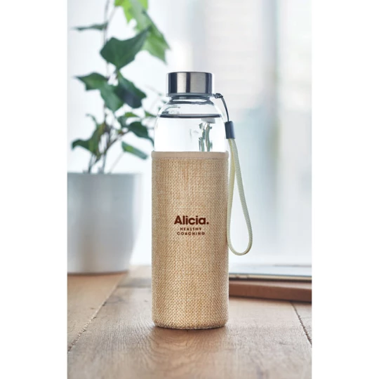 Szklana butelka w etui 500ml - UTAH TOUCH (MO6168-13)