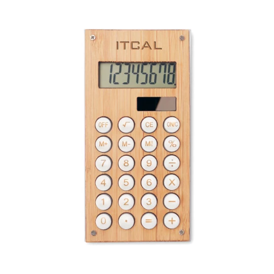 8-cyfrowy kalkulator bambusowy - CALCUBAM (MO6215-40)