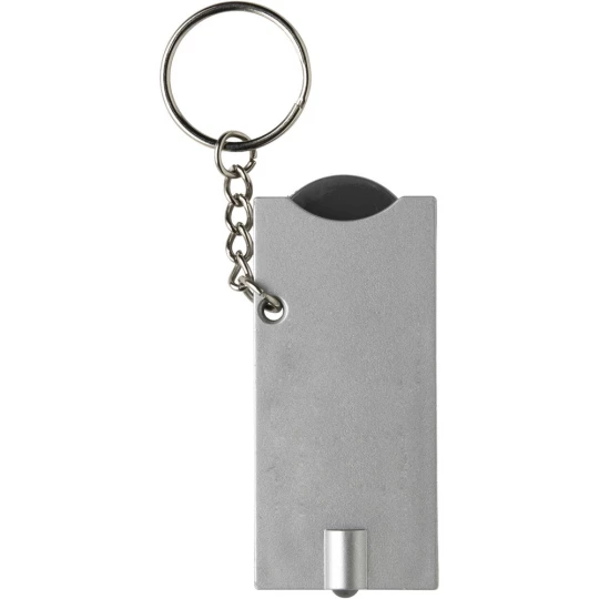 Brelok do kluczy, żeton do wózka na zakupy, lampka LED (V2452-03)