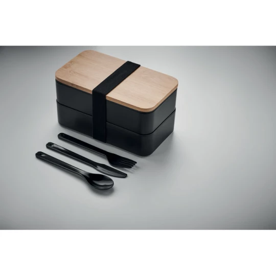 Lunch box z bambusową pokrywką - BAAKS (MO6627-03)