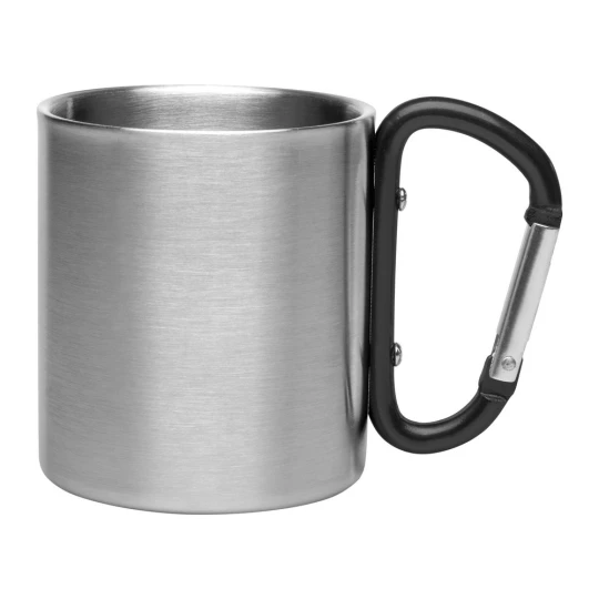 Metalowy kubek 210 ml z karabińczykiem | Easton (V8437-03)