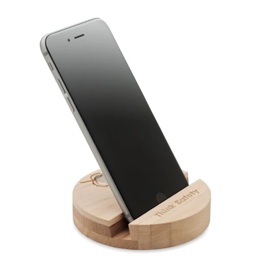 Stojak na telefon brzozowy - GROW ROUND STAND (MO6691-40)