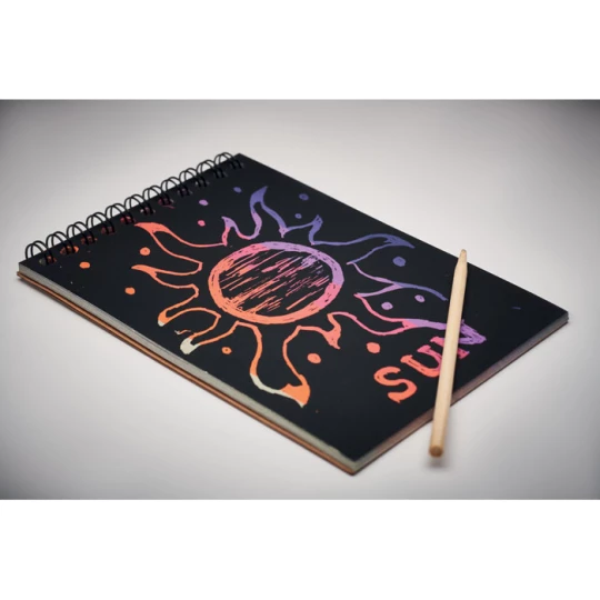 Notes z papierem typu zdrapka - BLACK (MO6699-40)